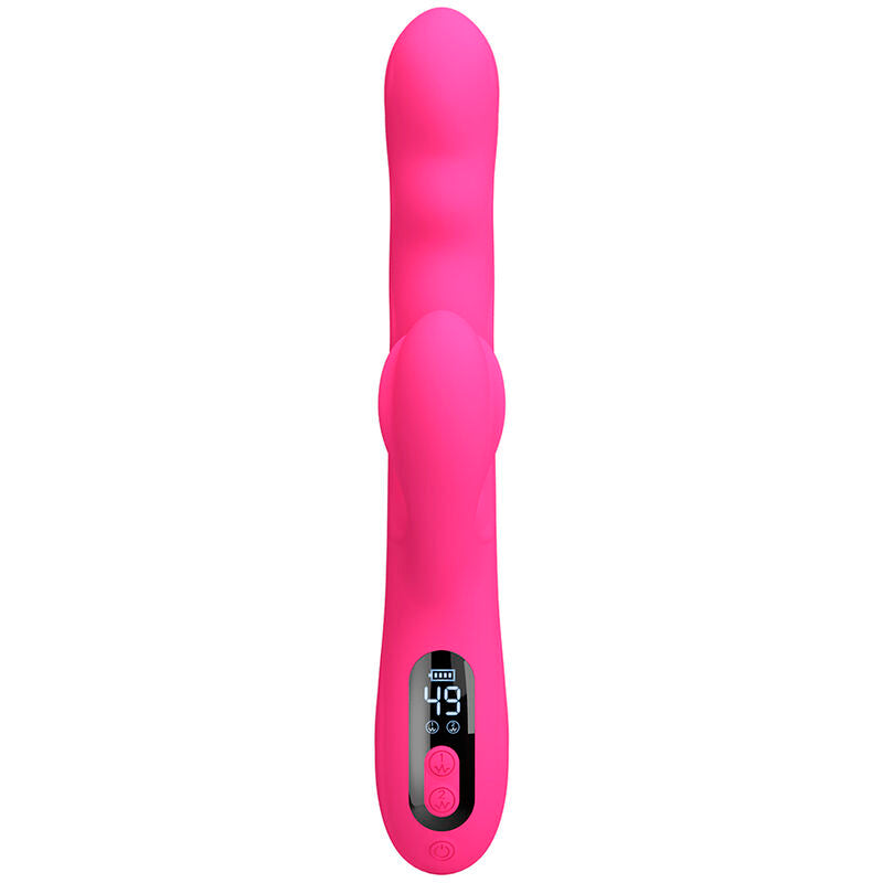 VIBRATORE RABBIT MULTIFUNZIONE, DISPLAY LED INTEGRATO, DOPPIA STIMOLAZIONE E