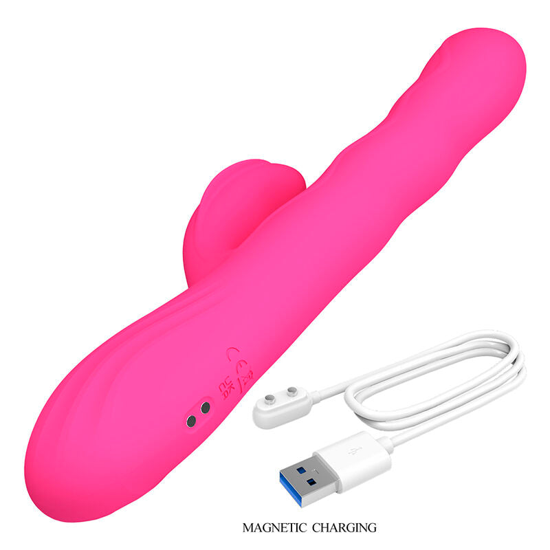 VIBRATORE RABBIT MULTIFUNZIONE, DISPLAY LED INTEGRATO, DOPPIA STIMOLAZIONE E