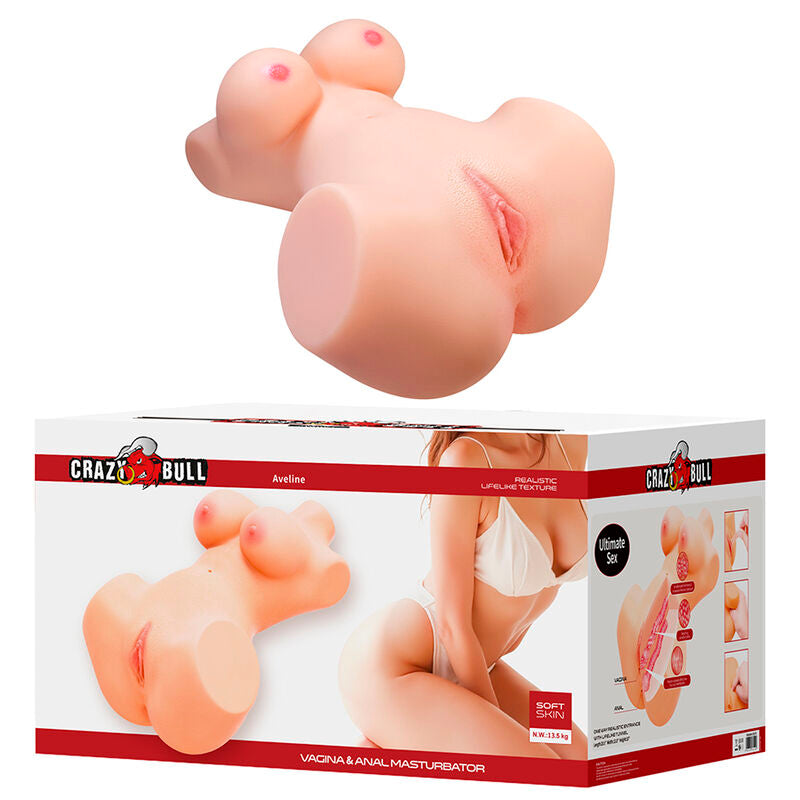 CRAZY BULL - ANNIE XXL MASTURBATORE VAGINALE E ANALE CON CARNE DI SENO