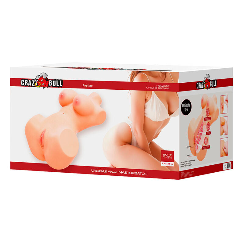 CRAZY BULL - ANNIE XXL MASTURBATORE VAGINALE E ANALE CON CARNE DI SENO