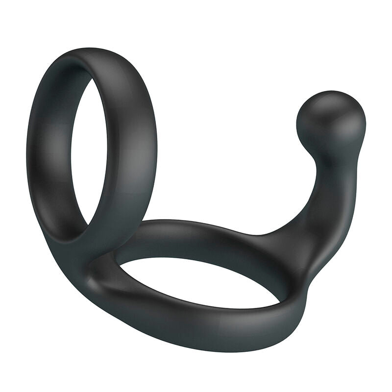 CRAZY BULL - ANELLO DOPPIO PER PENE E TESTICOLI FLORIAN NERO