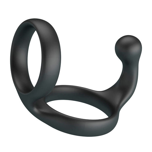 CRAZY BULL - ANELLO DOPPIO PER PENE E TESTICOLI FLORIAN NERO