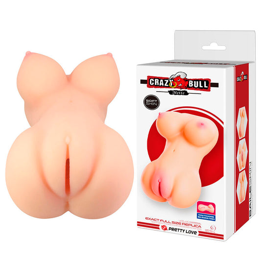 CRAZY BULL - METTE CARNE PER MASTURBATORE REALISTICA DI SEDERE E VAGINA