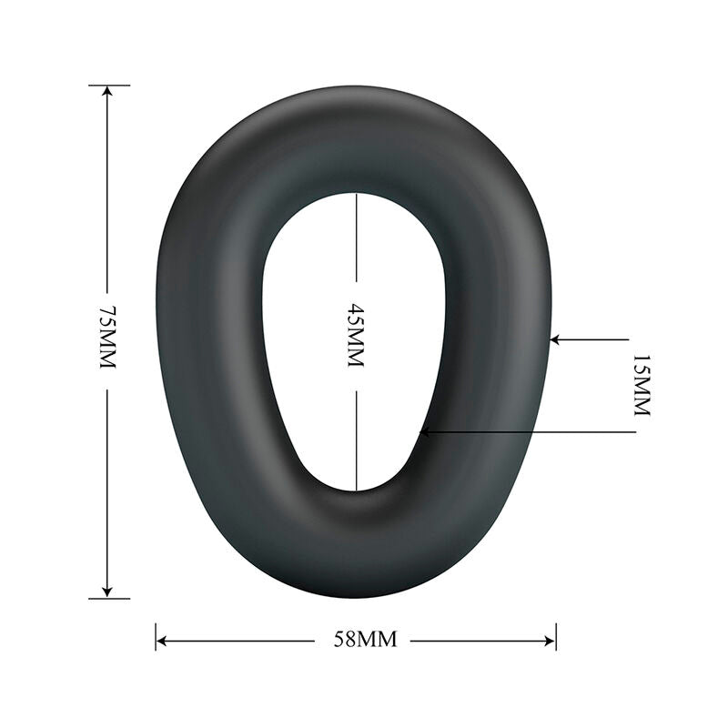 ANELLO PER PENE IN SILICONE ULTRA MORBIDO, ERGONOMICO E IMPERMEABILE