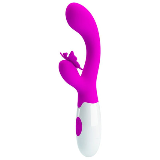 PRETTY LOVE - VIBRATORE A CONIGLIO BUTTERFLY KISS 30 FUNZIONI VIOLA