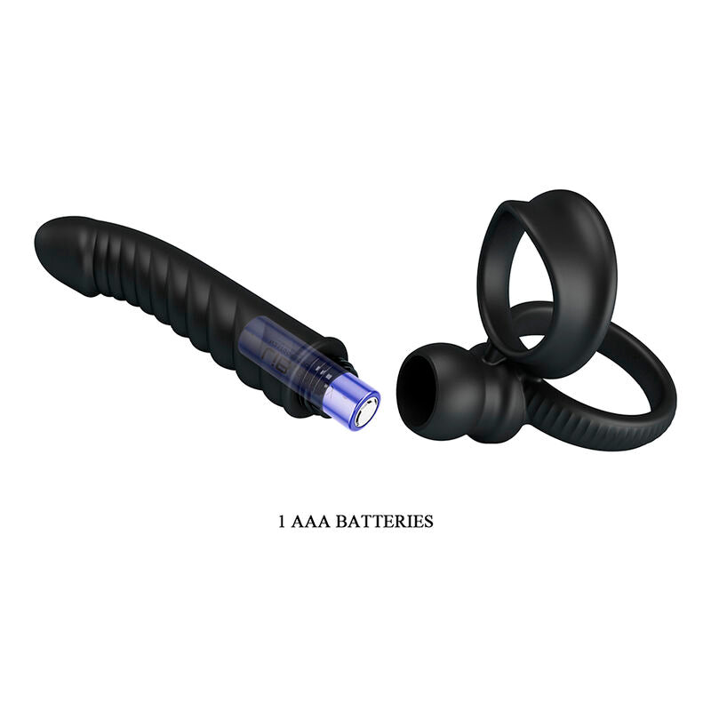 VIBRATORE ANALE, ERGONOMICO CON ANELLO, 10 FUNZIONI DI VIBRAZIONE