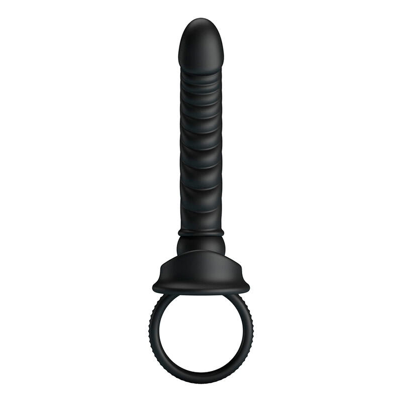 VIBRATORE ANALE, ERGONOMICO CON ANELLO, 10 FUNZIONI DI VIBRAZIONE