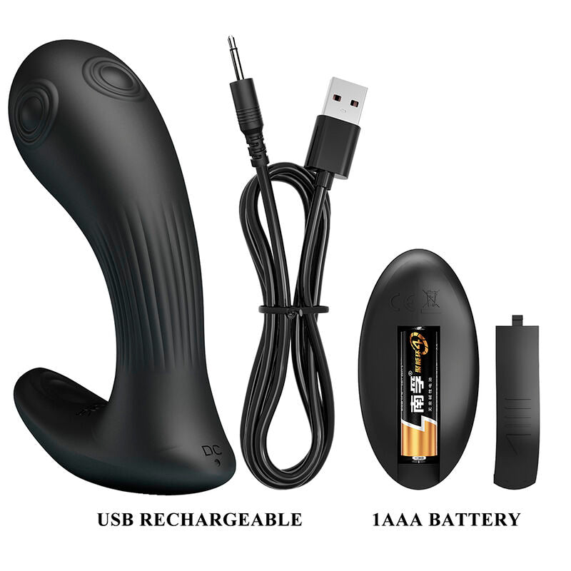 VIBRATORE PROSTATICO WIRELESS, STIMOLAZIONE DOPPIA 14 MODALITÀ, SILICONE PREMIUM