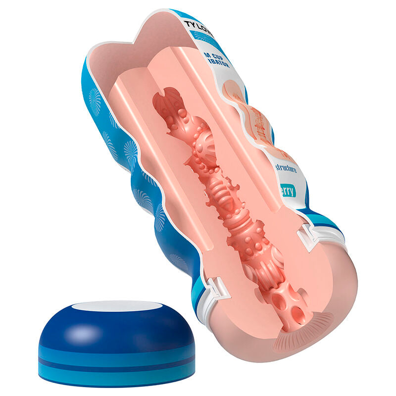 MASTURBATORE VAGINALE CON VENTOSA, TEXTURE INTERNE NERVURATE, DESIGN ERGONOMICO