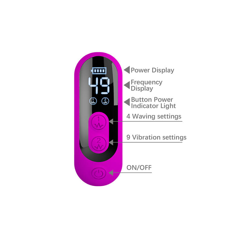 VIBRATORE RABBIT CON DISPLAY LED, DOPPIA STIMOLAZIONE, DESIGN ERGONOMICO