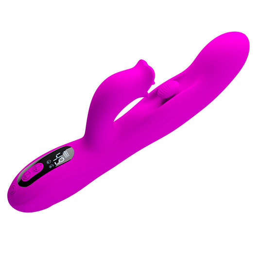 PRETTY LOVE - VIBRATORE OSCILLANTE YALANDA RABBIT CON DISPLAY LED VIOLA
