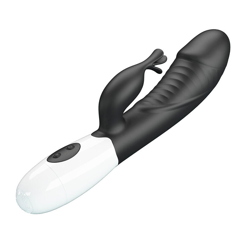 PRETTY LOVE - VIBRATORE A CONIGLIO RASMUSSEN 30 FUNZIONI NERO