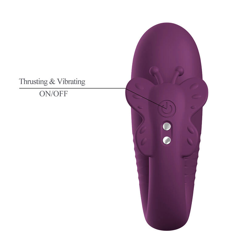 PRETTY LOVE - VIBRATORE A UOVO KLAY CON SPINTA, CONTROLLO TRAMITE APP, VIOLA