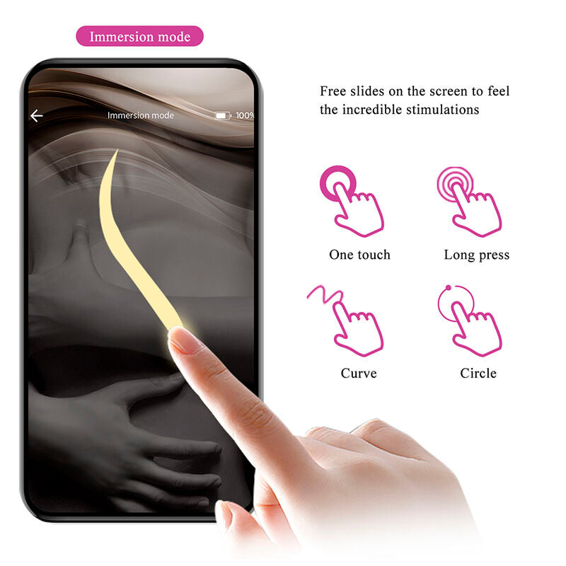 PRETTY LOVE - VIBRATORE A UOVO KLAY CON SPINTA, CONTROLLO TRAMITE APP, VIOLA