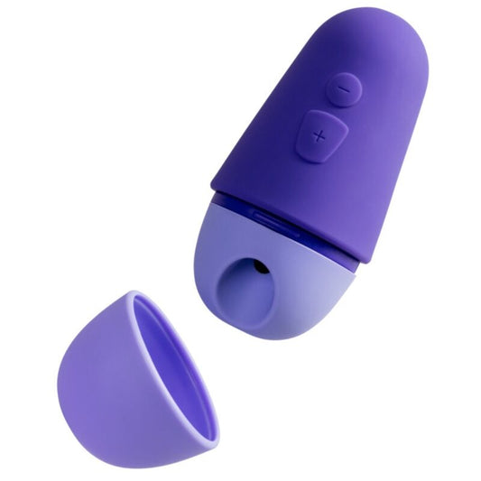 ROMP - STIMOLATORE CLITORIDEO GRATUITO CON COPERCHIO, 10 LIVELLI, RICARICABILE, VIOLA