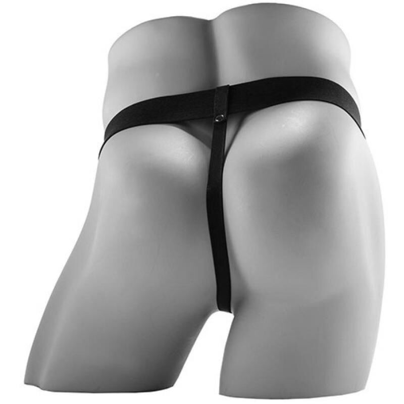 FETISH FANTASY SERIES - STRAP-ON VIBRANTE CAVO REALISTICO CON SFERE DA 17,8 CM