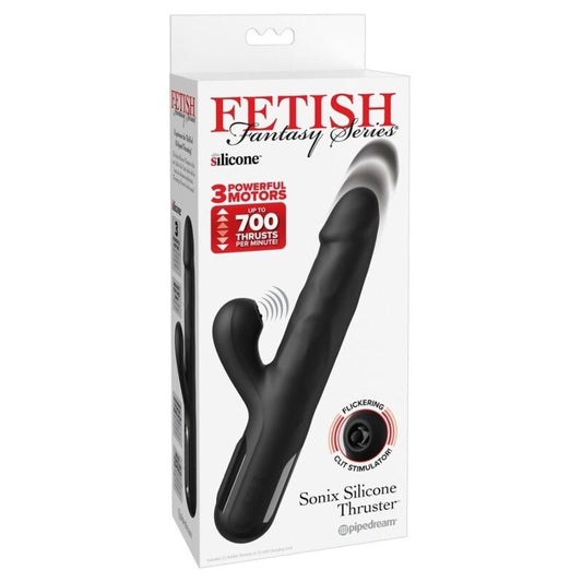 FETISH FANTASY SERIES - VIBRATORE A RAGAZZE IN SILICONE SONIX, NERO