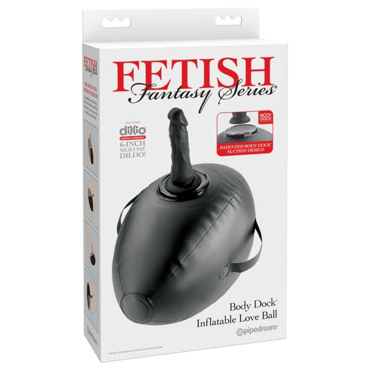 FETISH FANTASY SERIES - BODY DOCK SFERA DELL'AMORE GONFIABILE CON DILDO NERO 41,9 CM