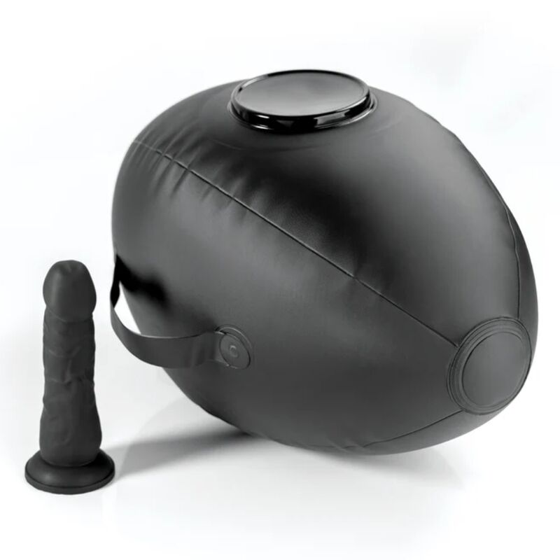 SEDILE GONFIABILE CON DILDO, ERGONOMICO E PORTATILE, 41,9 CM NERO