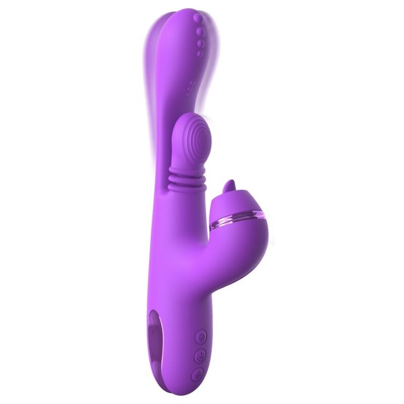 VIBRATORE RABBIT DOPPIA STIMOLAZIONE, RICARICABILE USB, DESIGN ERGONOMICO VIOLA