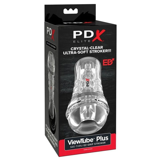 PDX ELITE - VIEWTUBE PLUS TRASPARENTE CON IMPUGNATURA EZ-GRIP, 21 CM