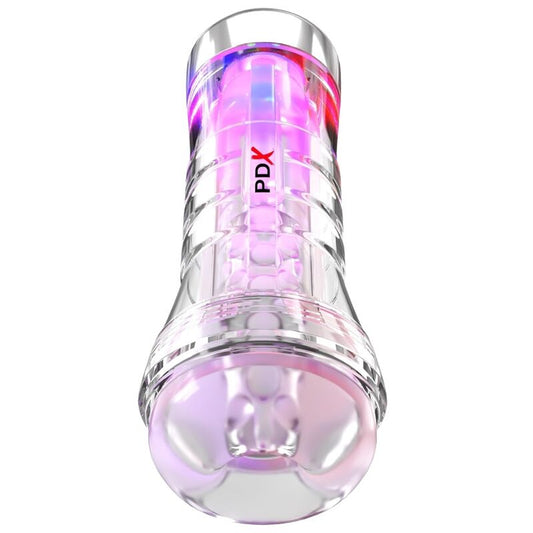 PDX ELITE - VIEWTUBE XXL LED TRASPARENTE STROKER 27,3 CM