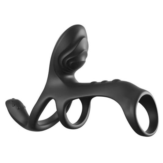 FANTASY C-RINGZ - GABBIA PER COPPIE DEFINITIVA, ANELLO VIBRANTE PER PENE MAX 19,5 CM