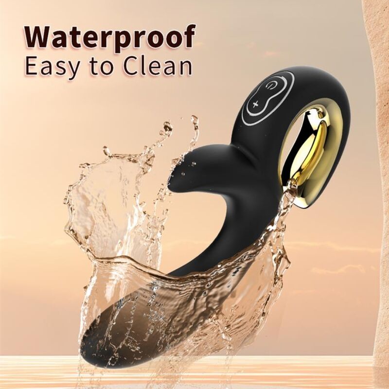 VIBRATORE RABBIT CON SPINTA, 7 MODALITÀ DUAL STIMOLAZIONE, RICARICABILE USB