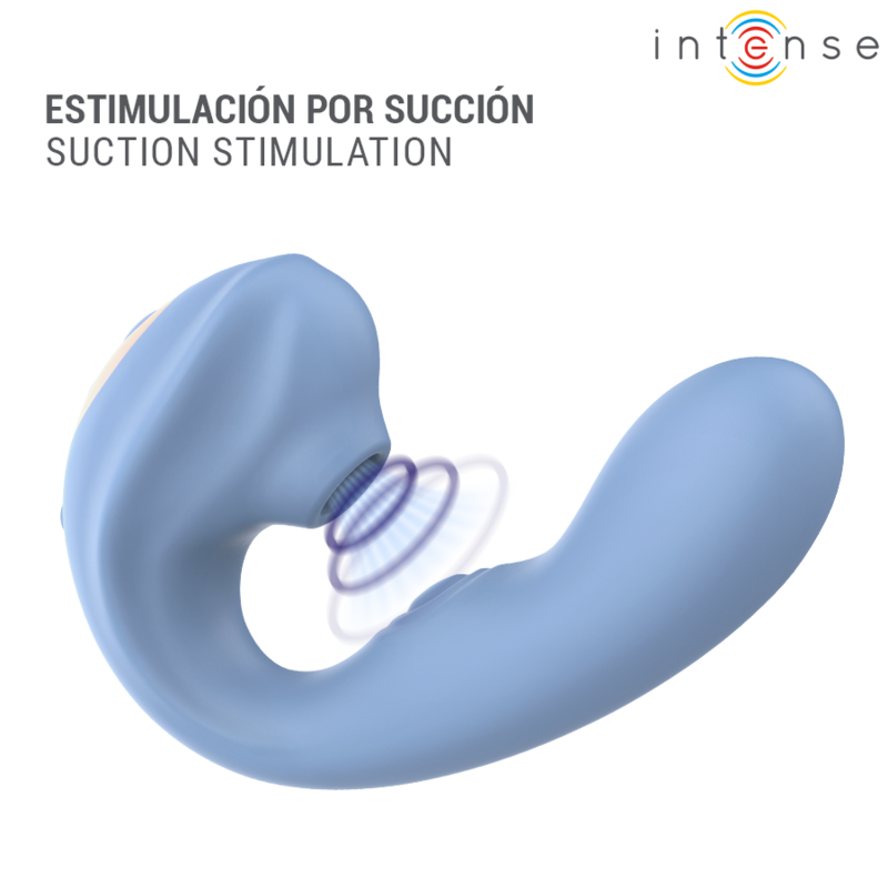 INTENSE - STIMOLATORE CLITORIDEO MULTIFUNZIONE GINA BLU