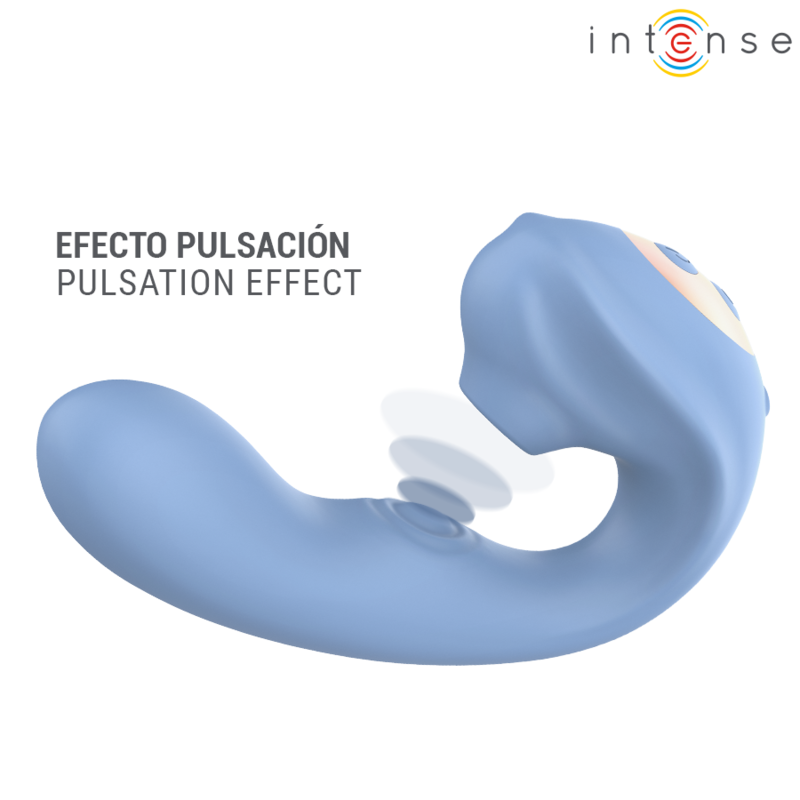 INTENSE - STIMOLATORE CLITORIDEO MULTIFUNZIONE GINA BLU