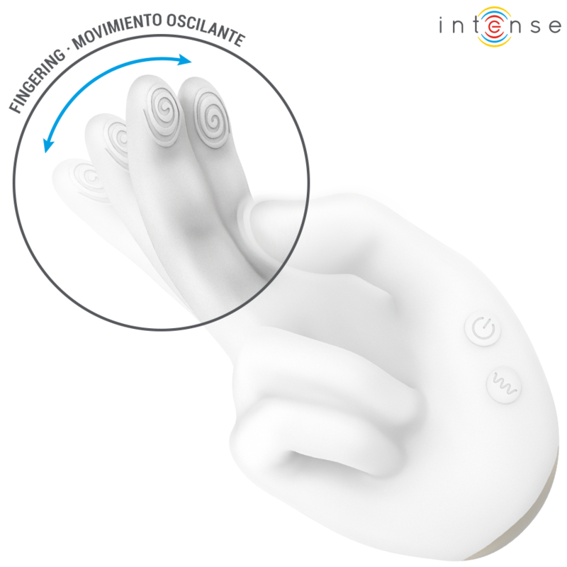 INTENSE - JIMMY STIMOLATORE MULTIFUNZIONE A FORMA DI MANO CON VIBRAZIONE E CALORE
