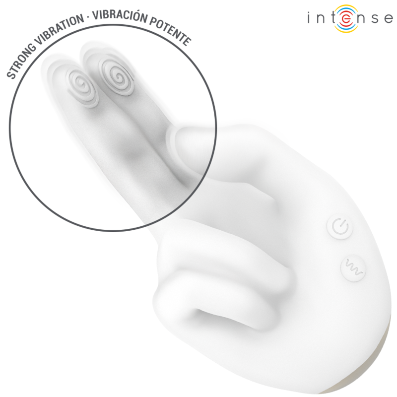 INTENSE - JIMMY STIMOLATORE MULTIFUNZIONE A FORMA DI MANO CON VIBRAZIONE E CALORE