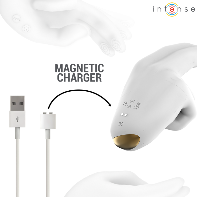 INTENSE - JIMMY STIMOLATORE MULTIFUNZIONE A FORMA DI MANO CON VIBRAZIONE E CALORE