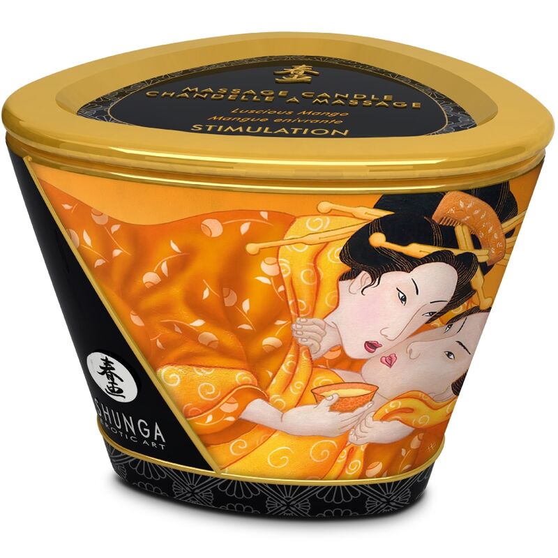 CANDELA DA MASSAGGIO AL MANGO, OLIO CALDO SENSUALE, AROMATERAPIA RILASSANTE