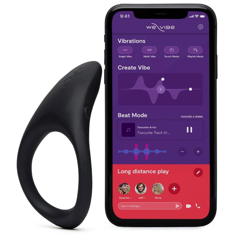 ANELLO VIBRANTE INTELLIGENTE, CONTROLLO APP, STIMOLAZIONE PERINEO