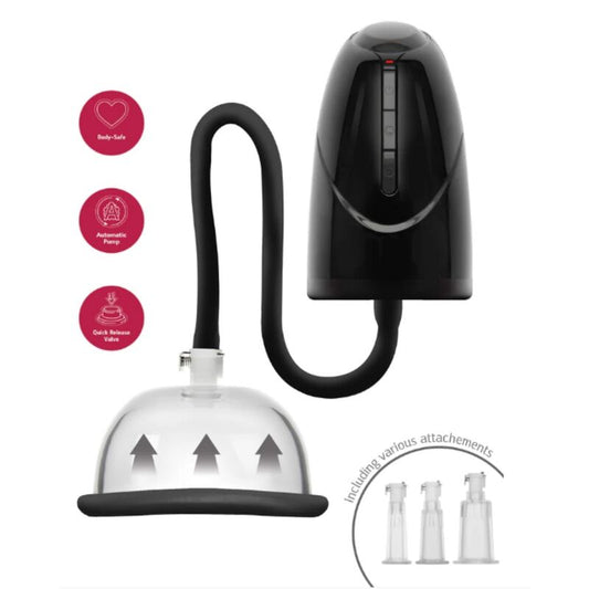 SHE.E.O - POMPA A VUOTO AUTOMATICA PER VAGINA E CLITORIDE NERA