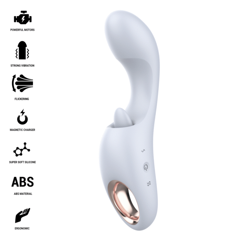 STIMOLATORE DOPPIA FUNZIONE, MOVIMENTO CIRCOLARE, IMPERMEABILE IPX7