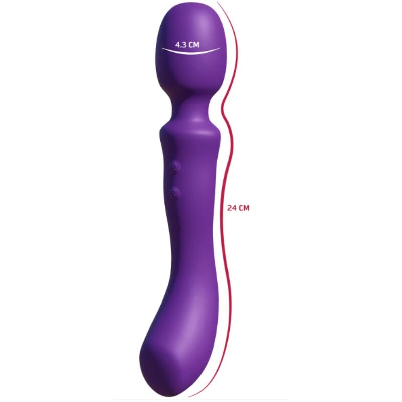 SHE.E.O - BACCHETTA MASSAGGIANTE VIBRANTE A DOPPIA ESTREMITÀ VIOLA