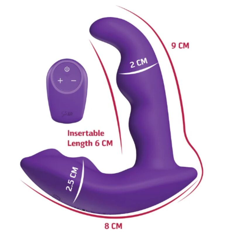 STIMOLATORE ANALE VIBRANTE ROTANTE, 5 MODALITÀ COMBINATE, TELECOMANDO WIRELESS