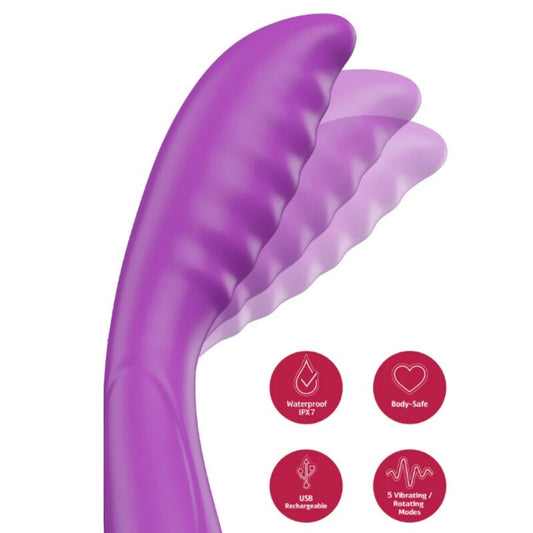 SHE.E.O - VIBRATORE VIOLA PER LA STIMOLAZIONE DEL PUNTO G
