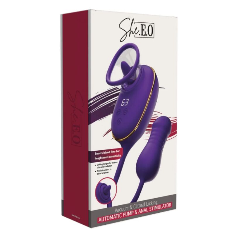 STIMOLATORE CON ASPIRAZIONE CLITORIDEA, EFFETTO LECCANTE, DOPPIA STIMOLAZIONE, SILICONE MORBIDO