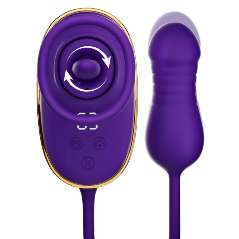 STIMOLATORE CON ASPIRAZIONE CLITORIDEA, EFFETTO LECCANTE, DOPPIA STIMOLAZIONE, SILICONE MORBIDO