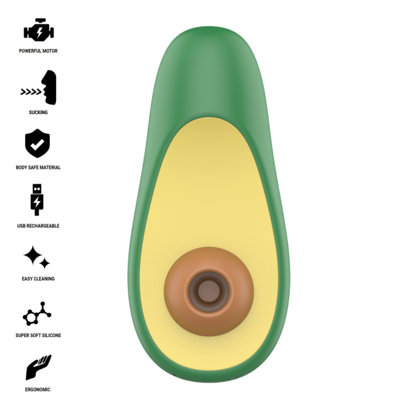 INTENSE - WAKI STIMOLATORE CLITORIDEO AD ASPIRAZIONE AVOCADO