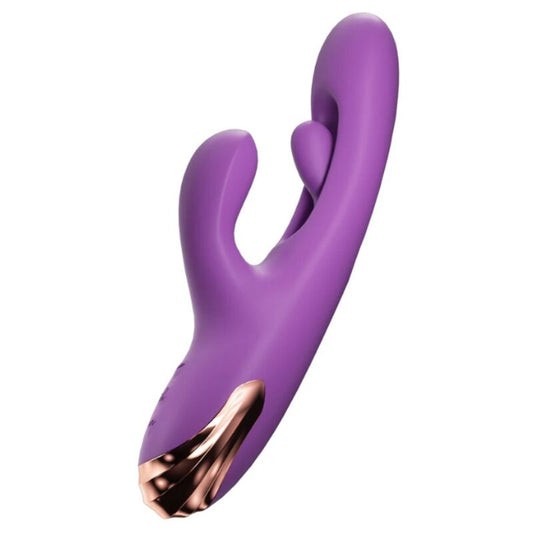 SHE.E.O - VIBRATORE PER IL PUNTO G A FORMA DI CONIGLIO CON MOVIMENTO DIGITALE VIOLA