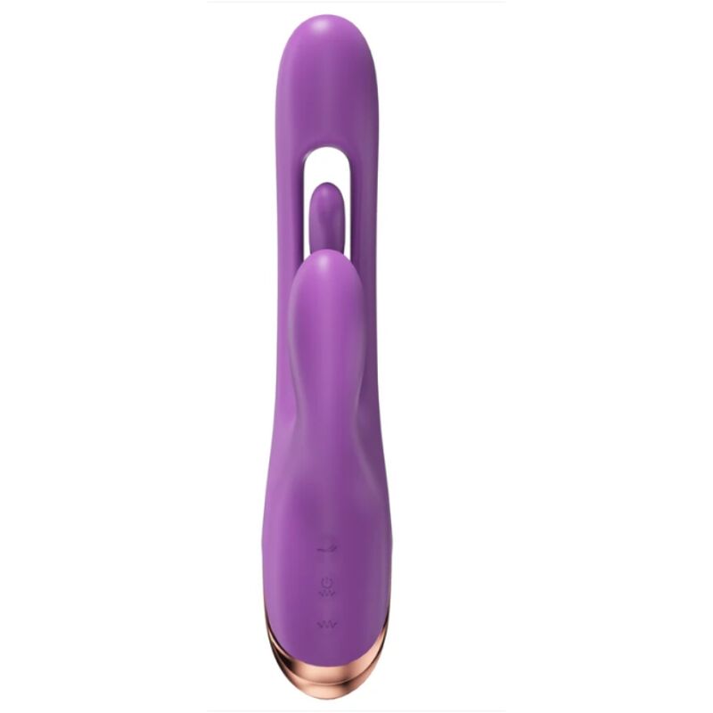SHE.E.O - VIBRATORE PER IL PUNTO G A FORMA DI CONIGLIO CON MOVIMENTO DIGITALE VIOLA