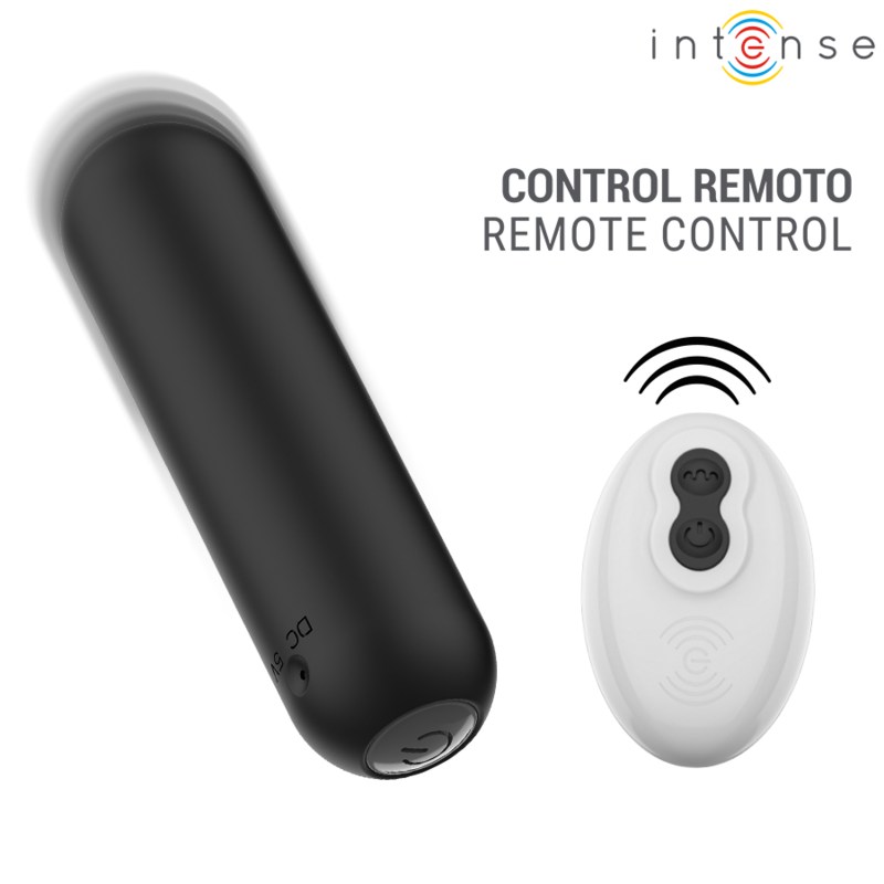 INTENSE - JUDY VIBRATORE A PROIETTILE RICARICABILE CON TELECOMANDO NERO