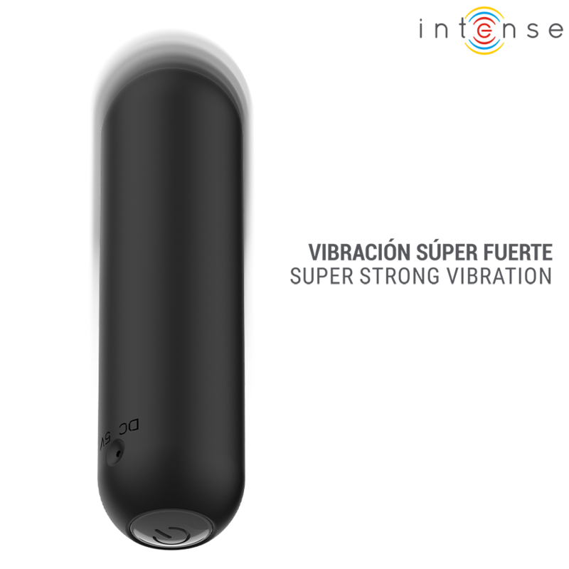 INTENSE - JUDY VIBRATORE A PROIETTILE RICARICABILE CON TELECOMANDO NERO