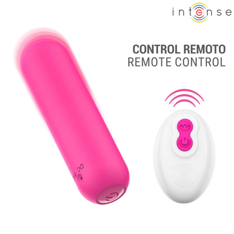 INTENSE - JUDY VIBRATORE RICARICABILE A FORMA DI BULBO CON TELECOMANDO ROSA
