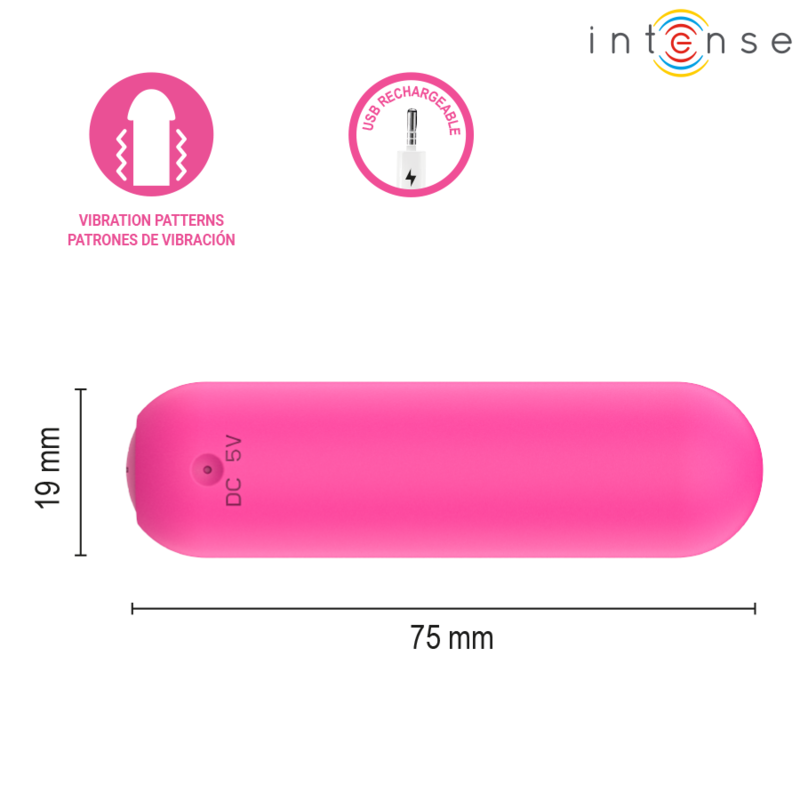 INTENSE - JUDY VIBRATORE RICARICABILE A FORMA DI BULBO CON TELECOMANDO ROSA