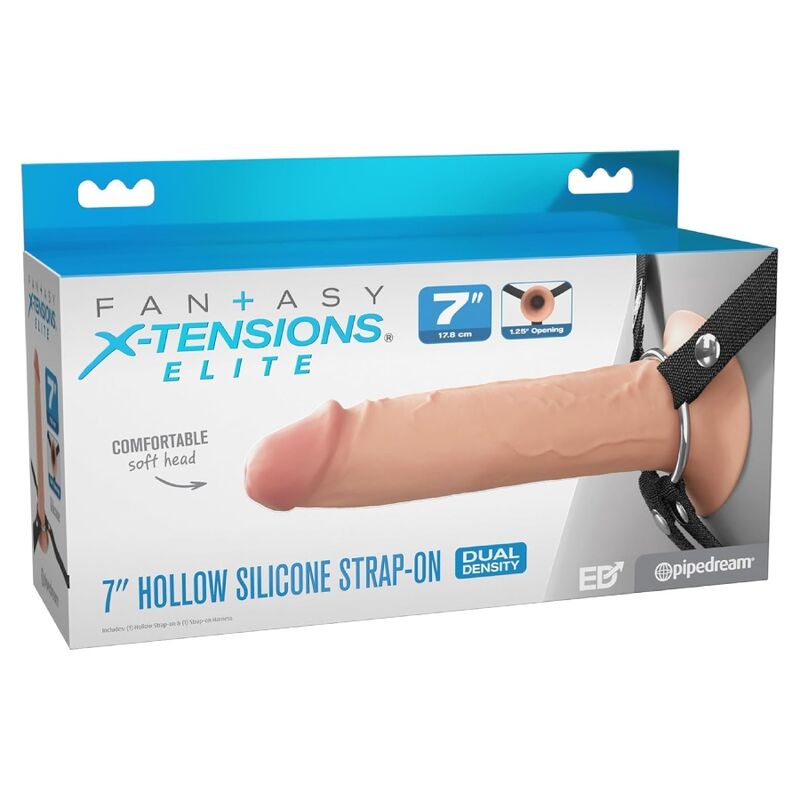 FANTASY X-TENSIONS ELITE - STRAP-ON IN SILICONE CAVO DA 17,8 CM